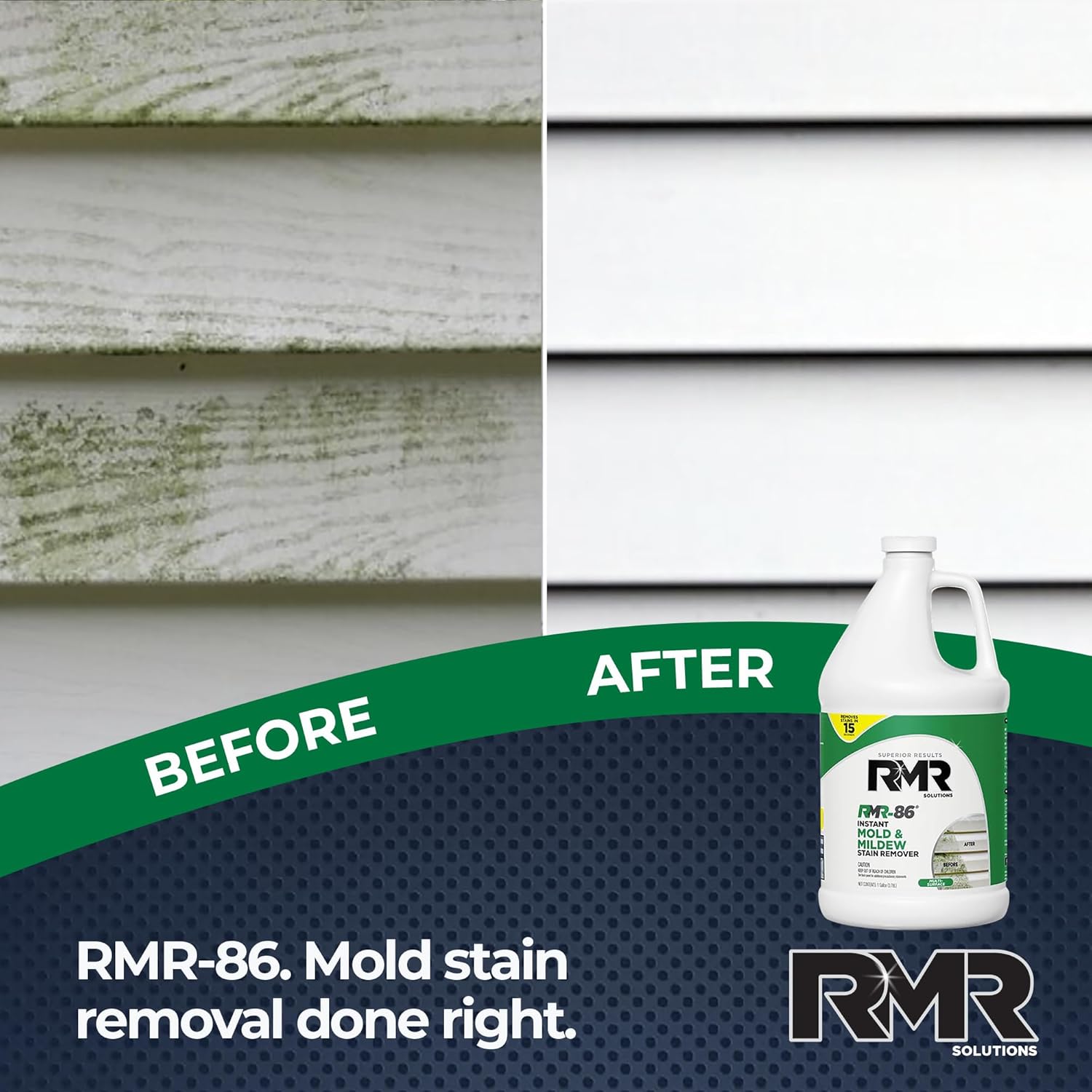 RMR-86 Instant Mold and Mildew Stain Remover Spray - Scrub Free Formula, 32 Fl Oz