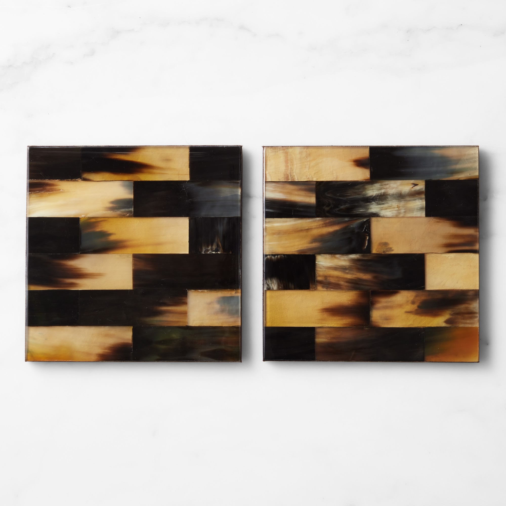 Horn and Bone Rectangular Tray