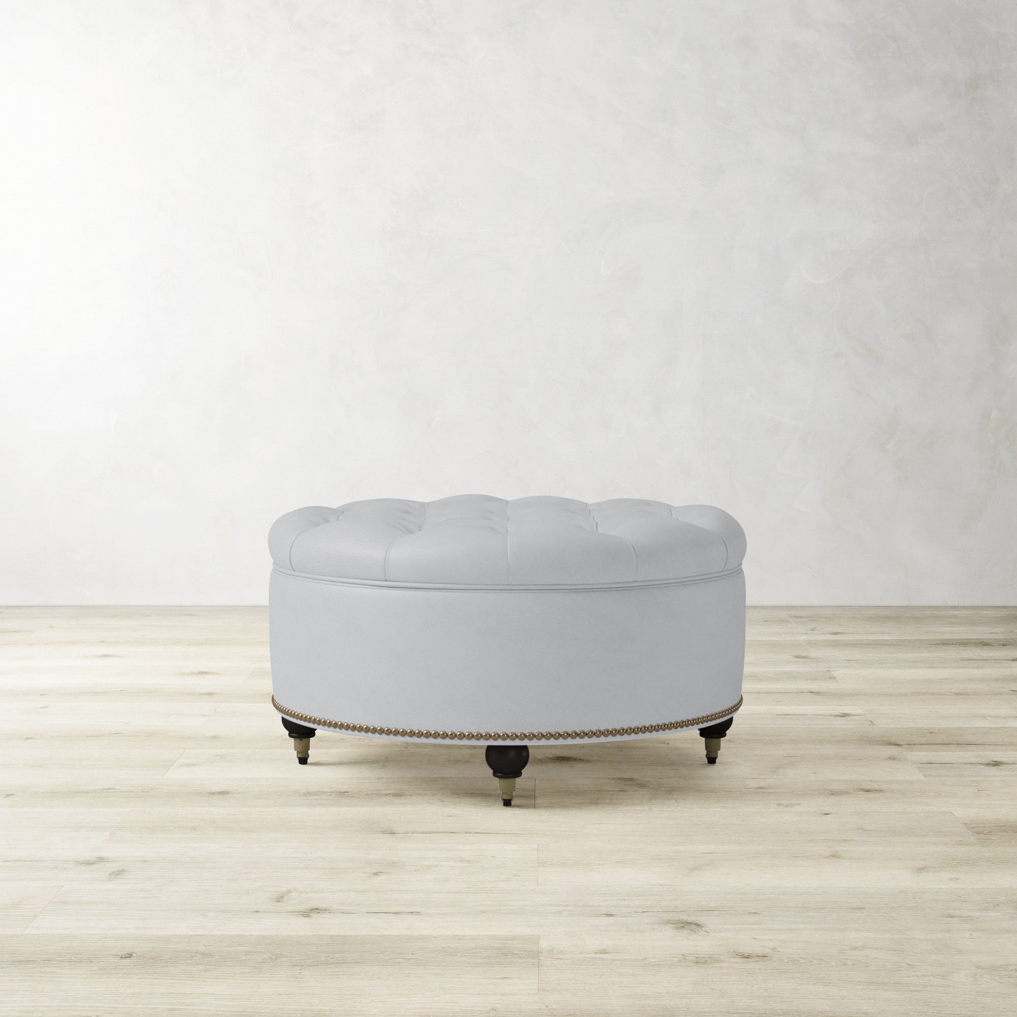 Soho Tufted Round Storage Ottoman (36