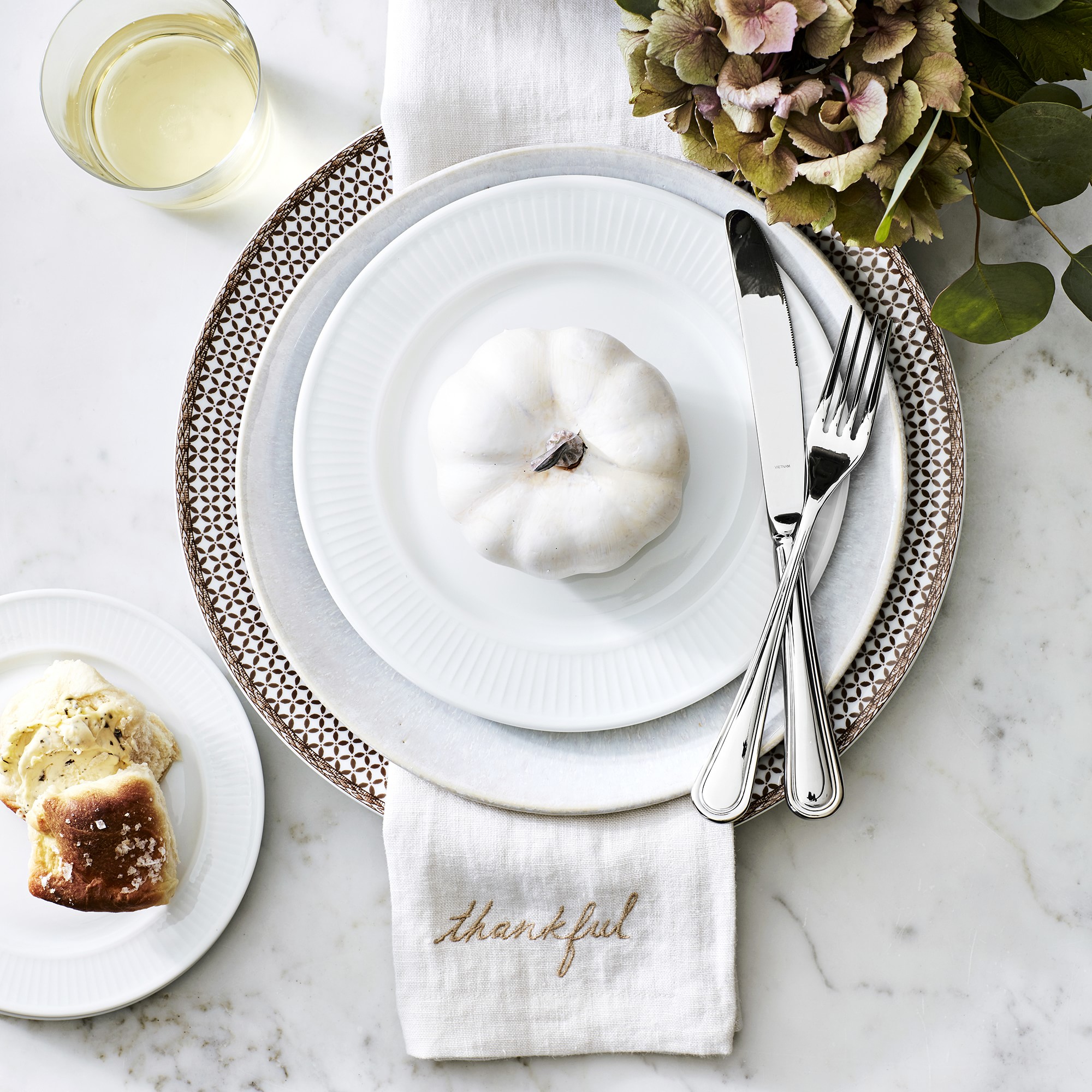 Pillivuyt Plisse Porcelain Salad Plates