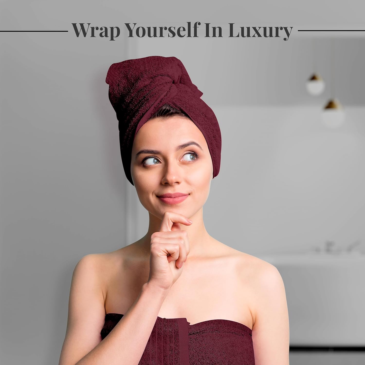 Tens Towels Extra Large Bath Towels 30 x 60 Inches, 100% Cotton, Larger & Lighter, Quicker to Dry, Lighter Weight, Super Soft and Absorbent, Perfect Bathroom Towels