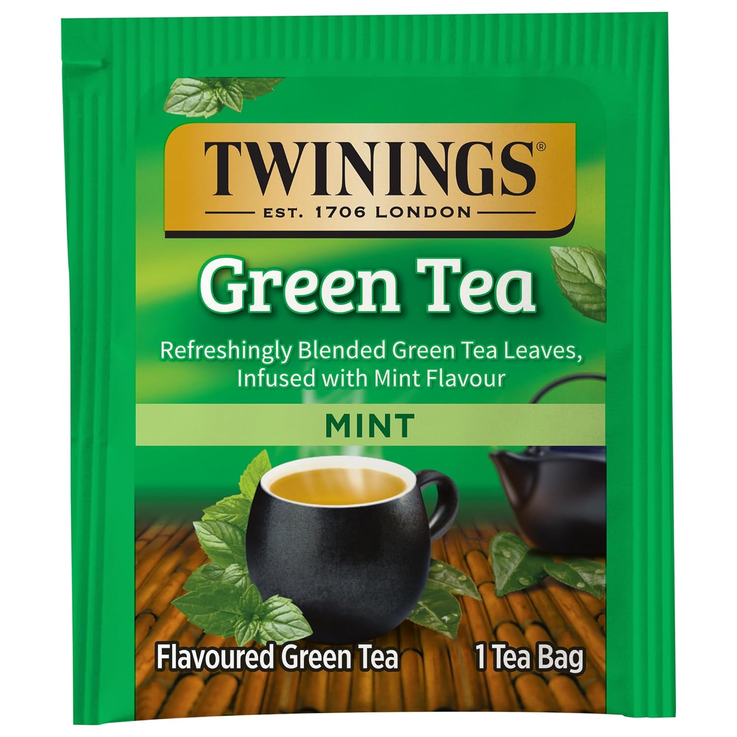 Twinings English Breakfast Black Tea Individually Wrapped Bags, 100 Count (Pack of 1), Smooth, Flavourful, and Robust, Caffeinated, Enjoy Hot or Iced | Packaging May Vary