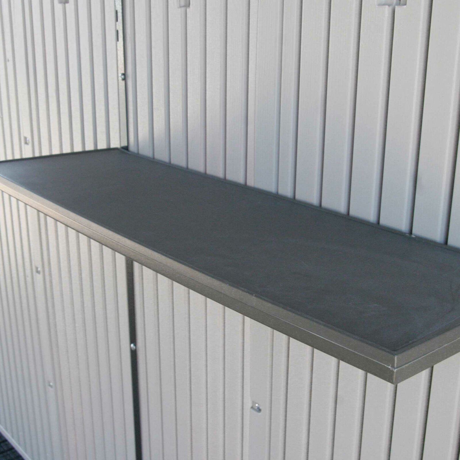 8 ft. W x 12.5 ft. D Plastic Storage Shed