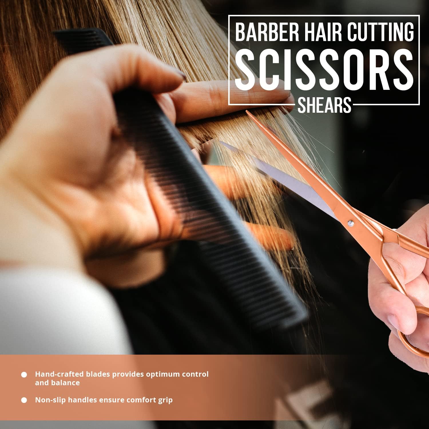 Utopia Care Hair Cutting and Hairdressing Scissors 6.5 Inch, Premium Stainless Steel shears with smooth Razor & Sharp Edge Blades, for Salons, Men & Women, Kids, Adults, & Pets - Silver