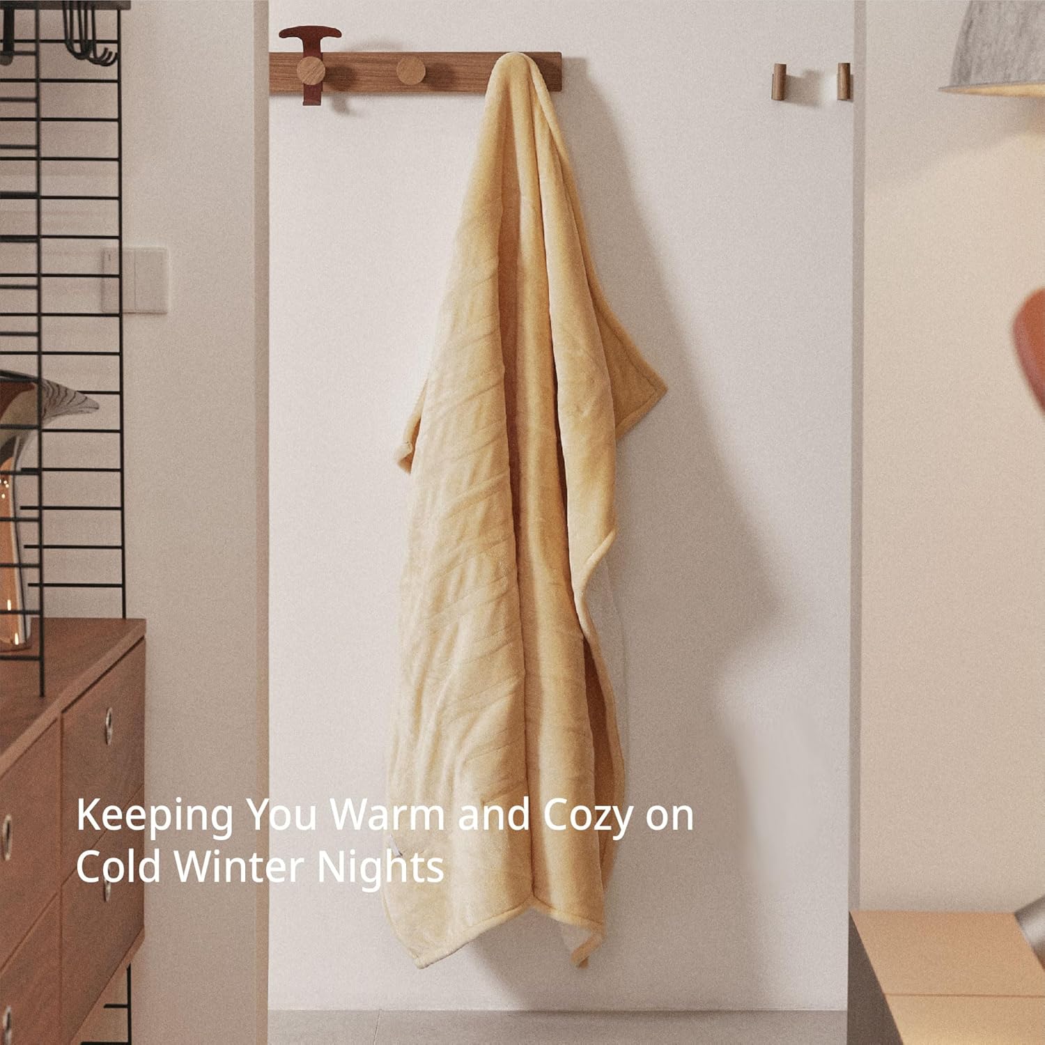 GOTCOZY Heated Blanket Electric Throw 50''X60''- Soft Silky Plush Electric Blanket with 4 Heating Level & 3 Hour Auto Off Heating Blanket, ETL Certified Machine Washable (Rose Dust)