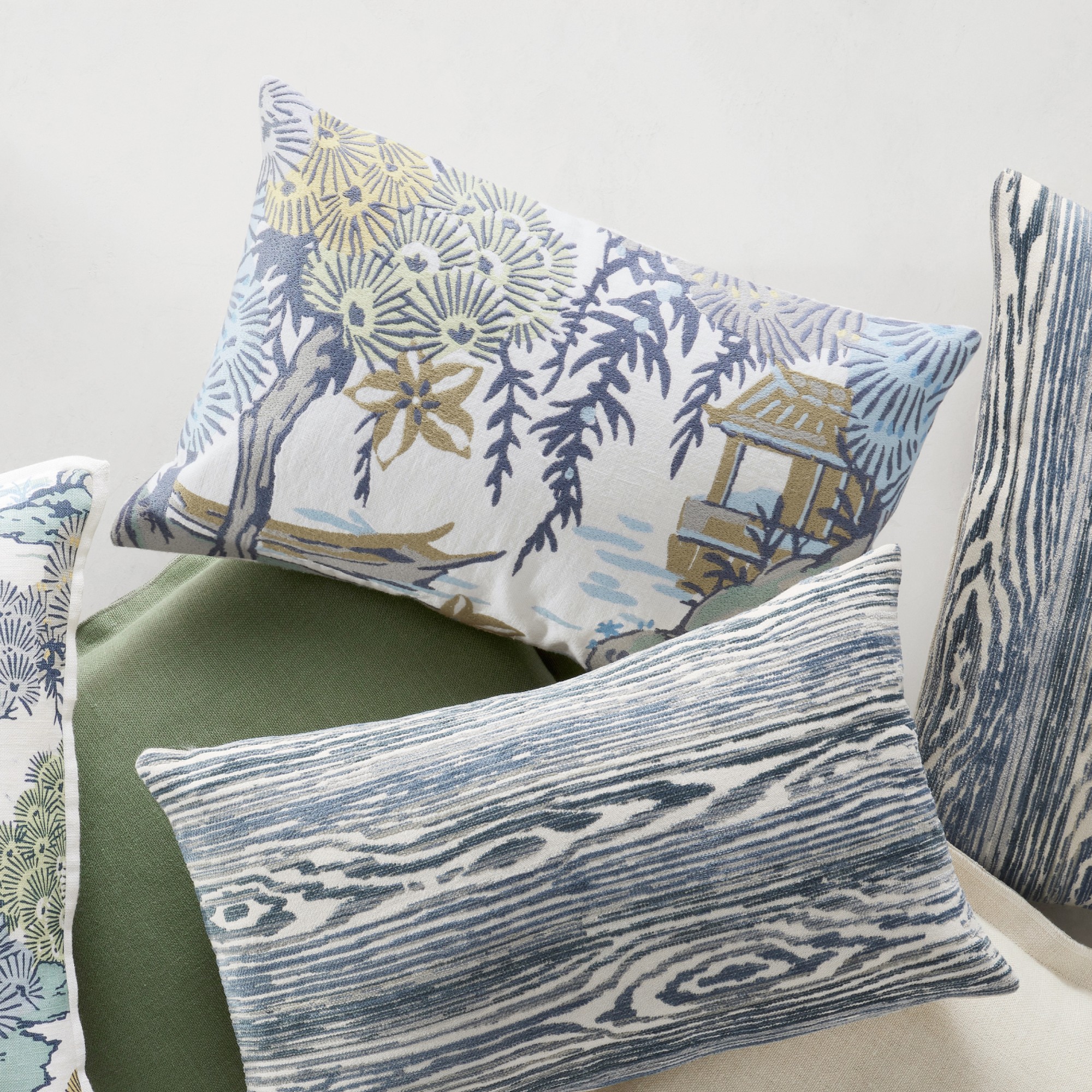 Scalamandré Sea of Trees Printed Pillow Cover