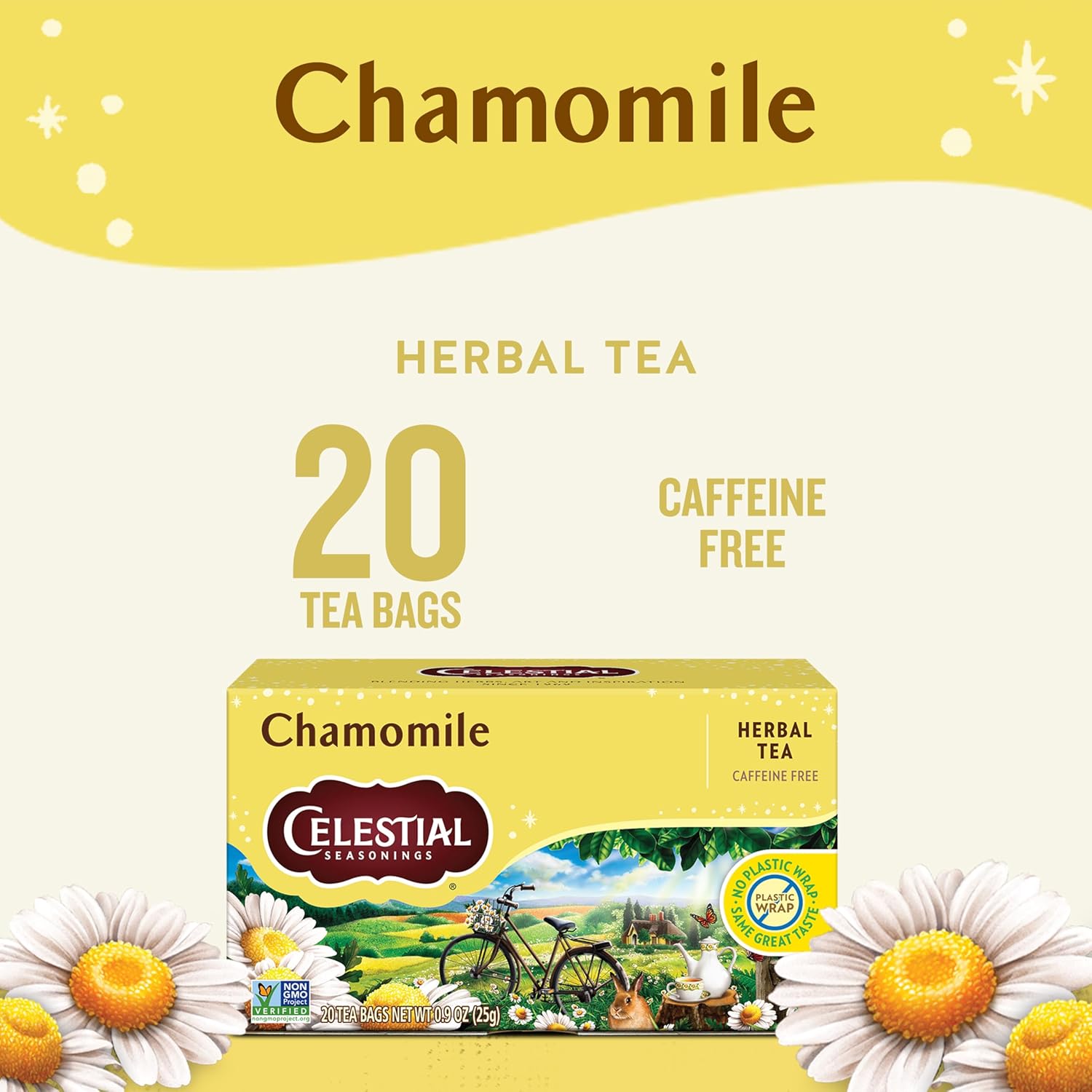 Celestial Seasonings Bengal Spice Herbal Tea, Caffeine Free, 20 Tea Bags Box, (Pack of 6)