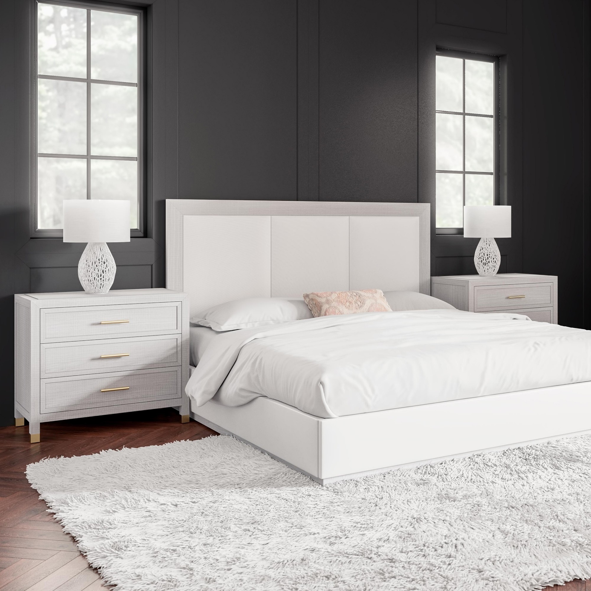 Majorca 3-Drawer Nightstand (34