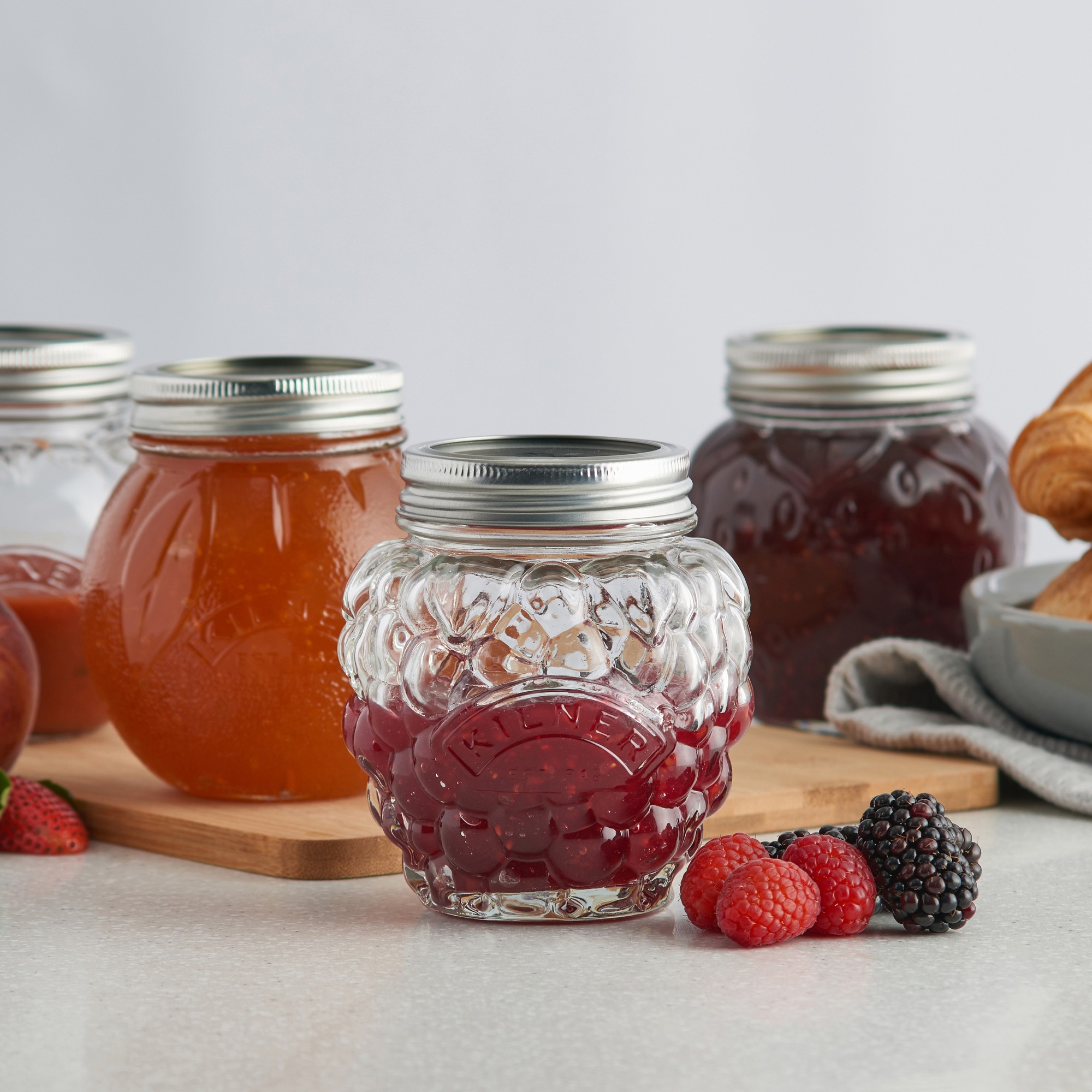 Kilner Berry Jar, 13.5 oz, Set of 6