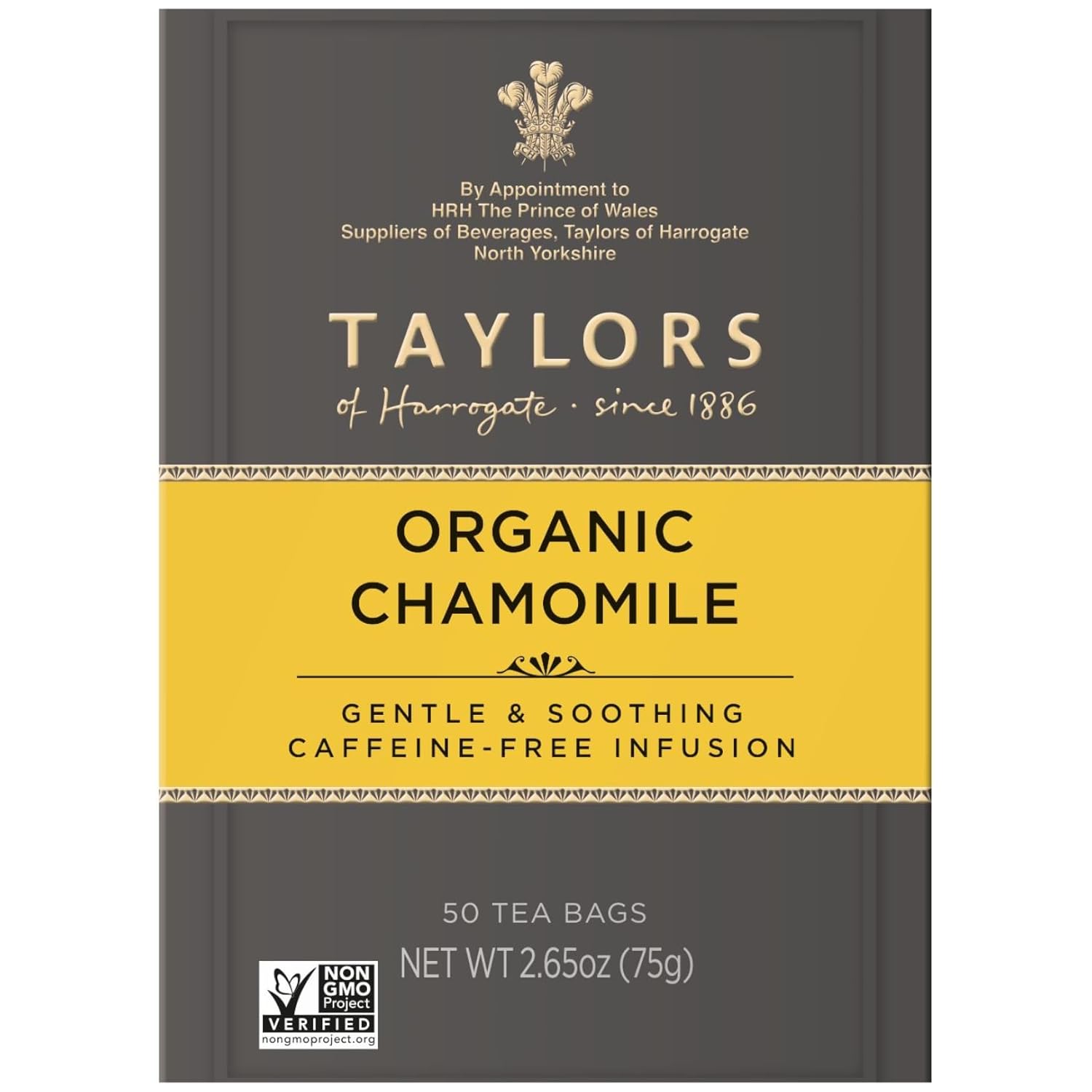Taylors of Harrogate Organic Peppermint Herbal Tea, 50 Count