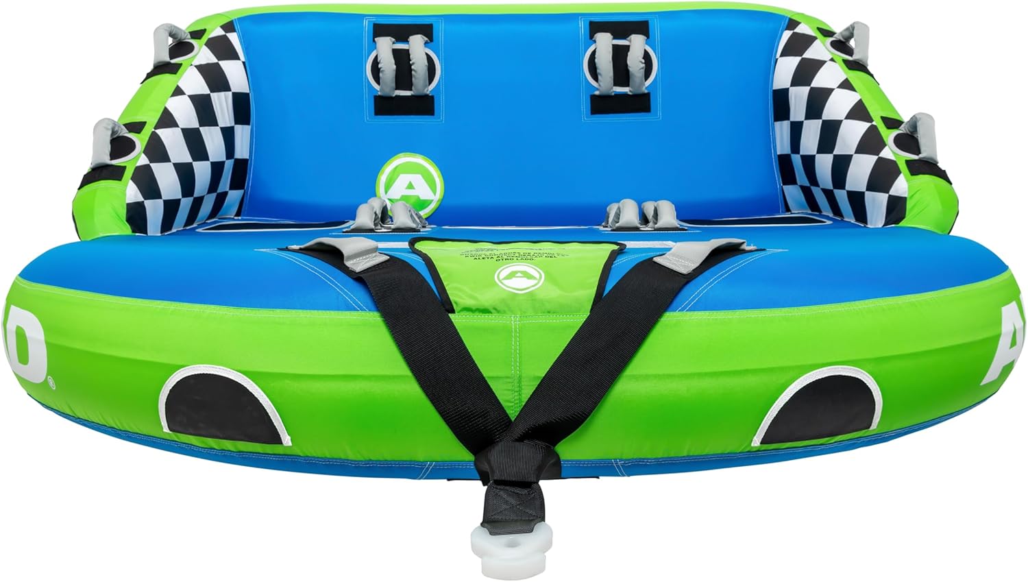 Airhead Mable Inflatable Towable Tube, 1-4 Rider Models, Dual Tow Points, Full Nylon Cover, EVA Foam Pads, Patented Speed Valve, Boat Tubes and Towables