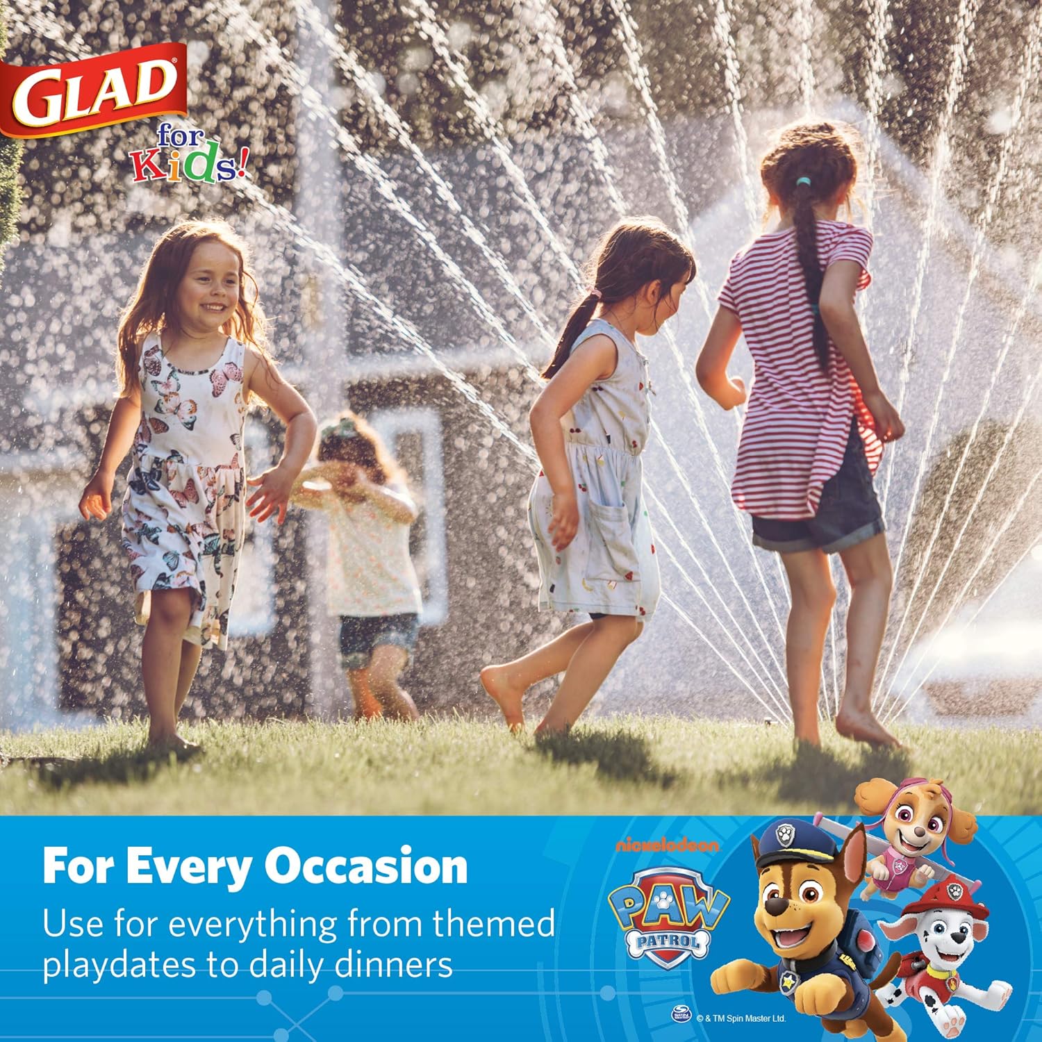 Glad for Kids Paw Patrol Paper Plates - Disposable Heavy Duty Paper Plates - Microwave Safe Kids Paw Patrol Birthday Party Cake Plates - Paw Patrol Plates for All Occasions - 20 Count, 8.5 Inch