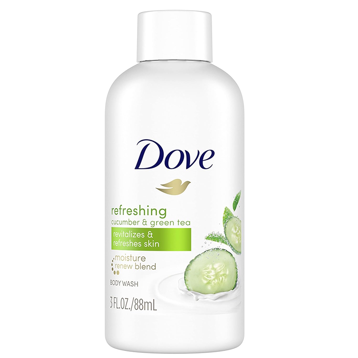 Dove Body Wash with Pump Refreshing Cucumber and Green Tea 3 Count Refreshes Skin Cleanser That Effectively Washes Away Bacteria While Nourishing Your Skin 30.6 oz