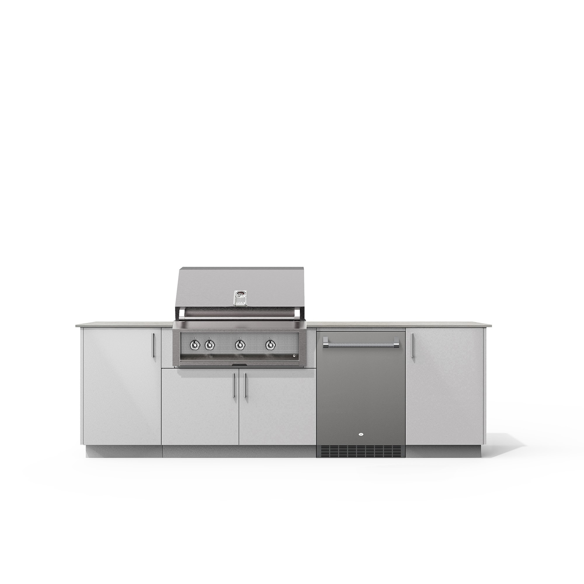 Urban Bonfire Outdoor Kitchen x Twin Eagles 36” Grill and Fridge