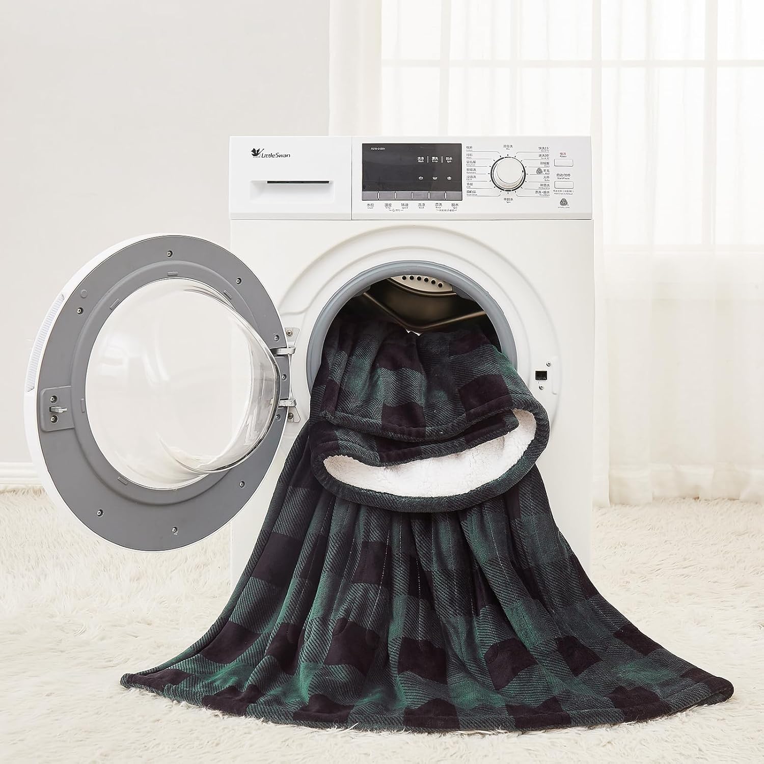 Homemate Electric Blanket Heated Throw - 50“x60“ Ultra Soft Cozy Flannel Heating Blanket with 10 Fast Heat Levels 8 Hours Auto Off Over-Heated Protection ETL Certification Keep Warm in Home Office