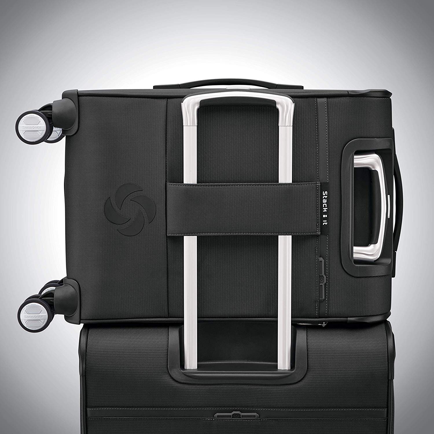 Samsonite Solyte DLX Carry on Expandable Spinner Midnight Black