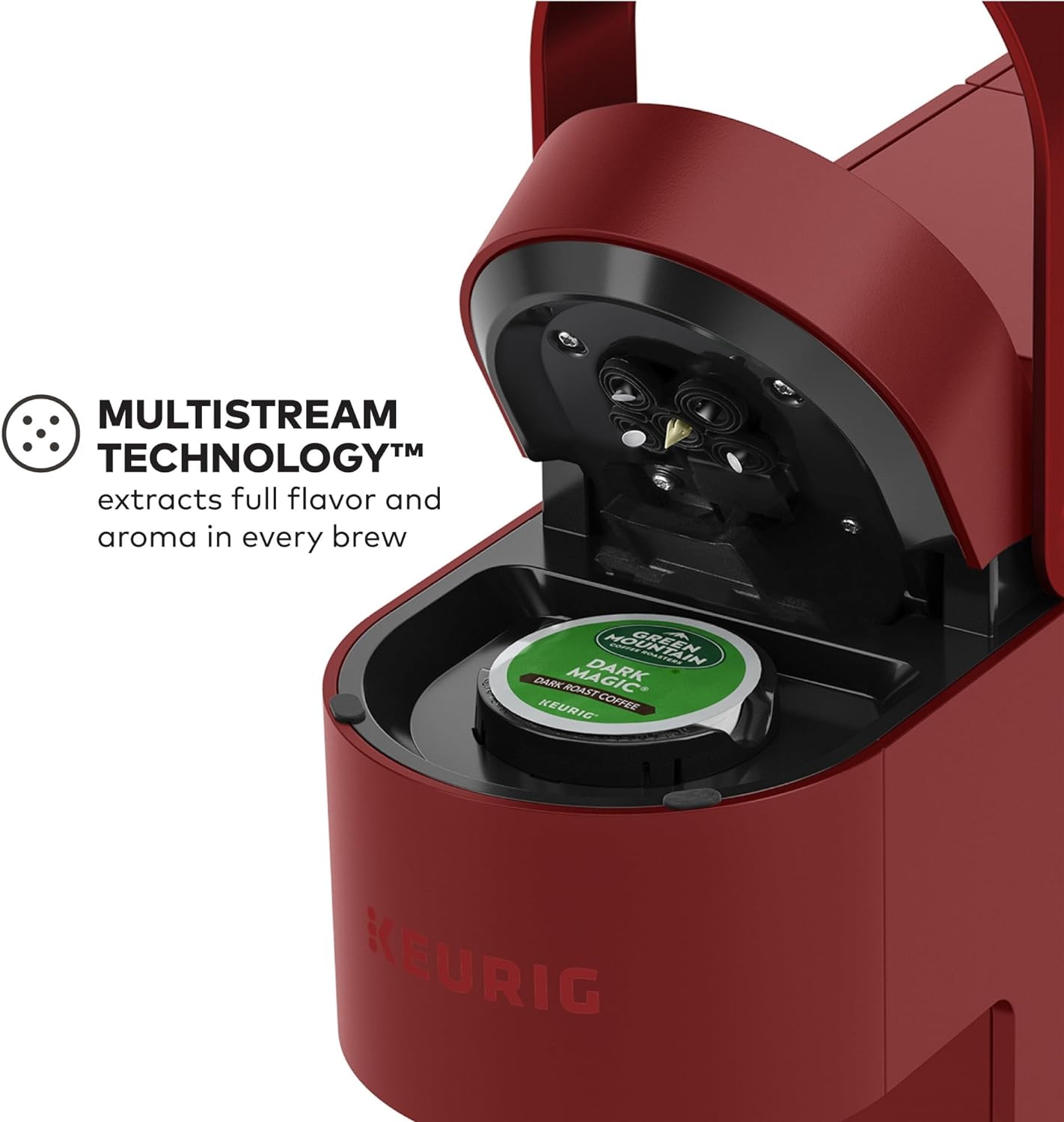 Keurig K-Slim Single Serve K-Cup Pod Coffee Maker, Multistream Technology, 3 Brew Sizes, Slim and Sleek Design, 46oz Removable Reservoir, Black