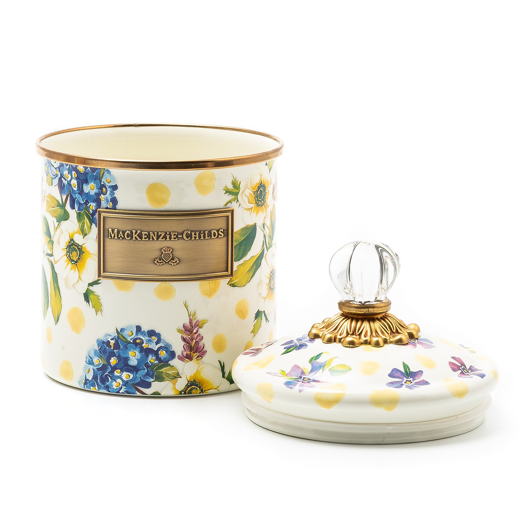 Mackenzie-Childs Wildflowers Enamel Canister