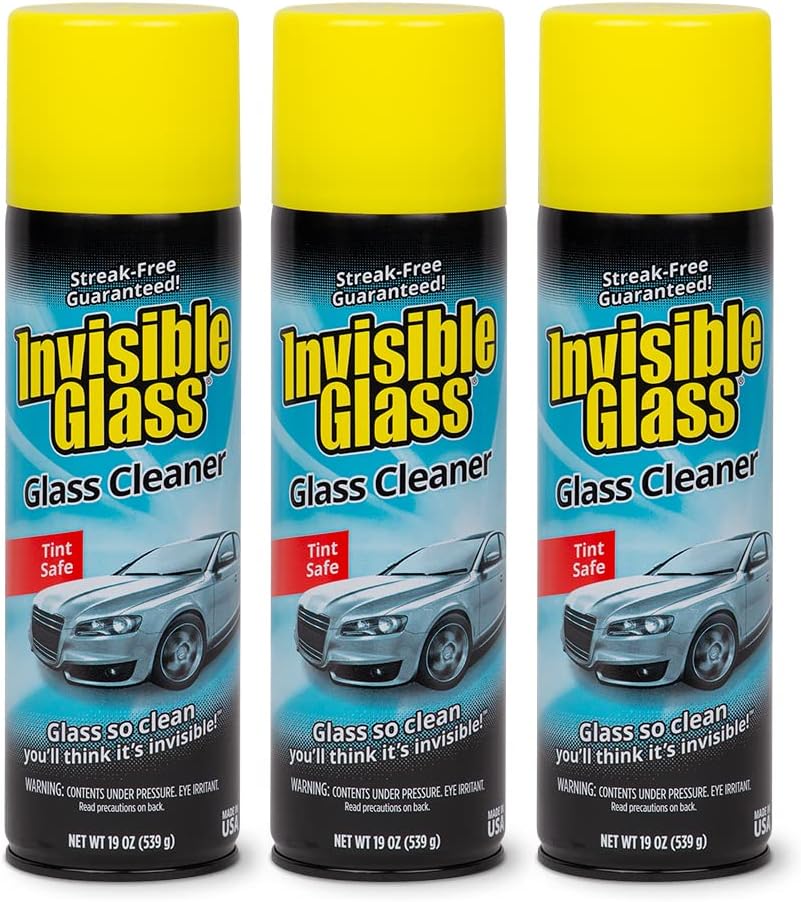 Invisible Glass 91164-2PK 19-Ounce Foam Cleaner for Auto and Home for a Streak-Free Shine, Deep Cleaning Foaming Action, Safe for Tinted and Non-Tinted Windows, Ammonia Free, Pack of 2