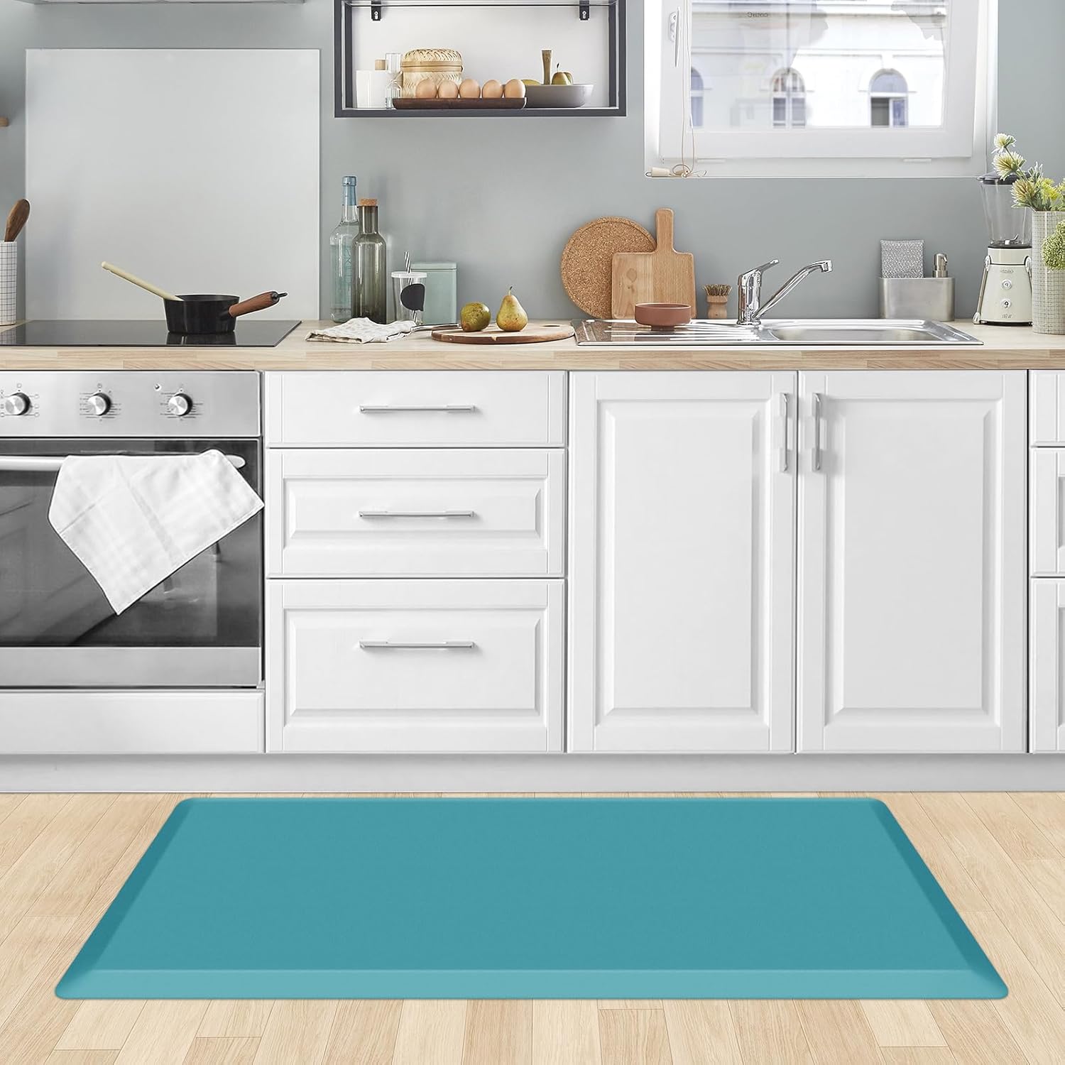 KitchenClouds Kitchen Mat Cushioned Anti Fatigue Rug 17.3