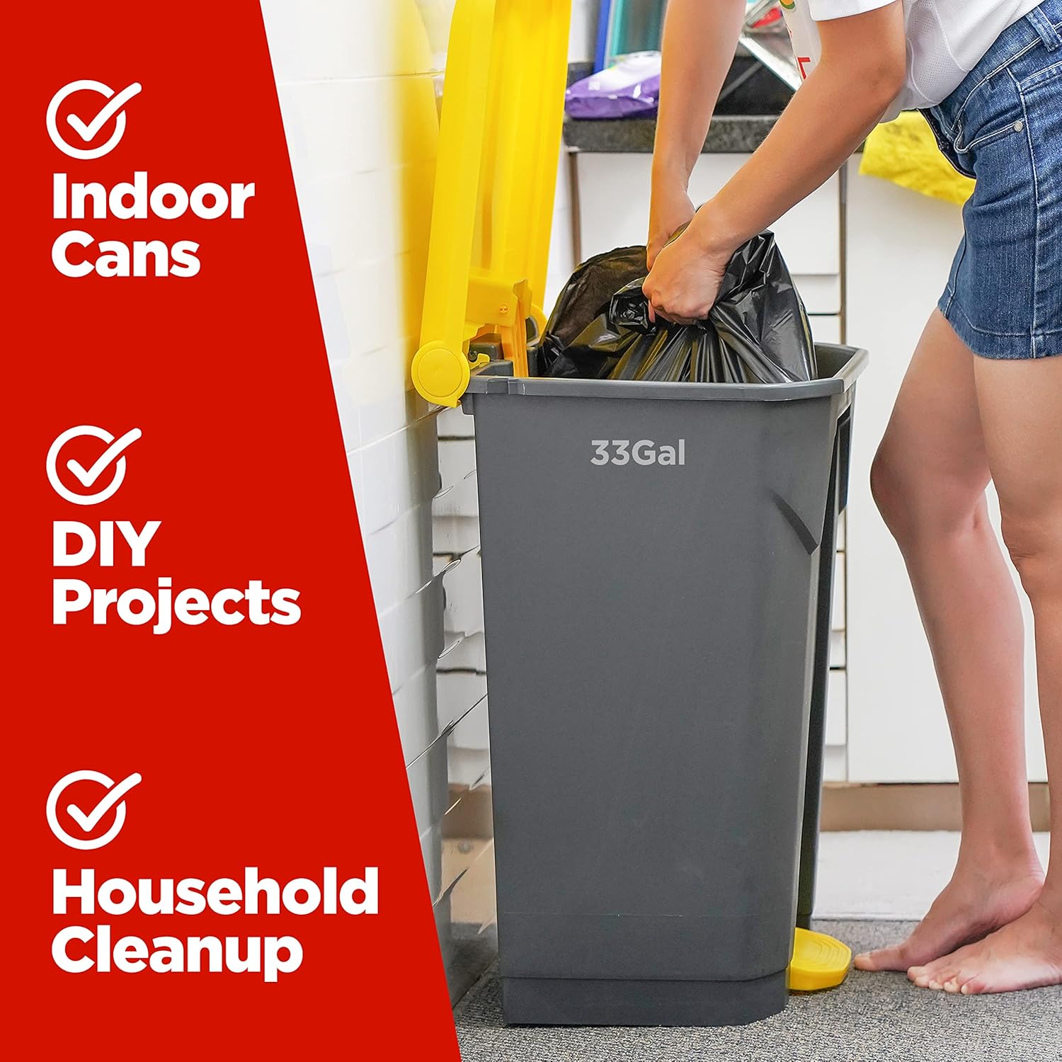 ToughBag 30-33 Gallon Trash Bags, 32 x 38