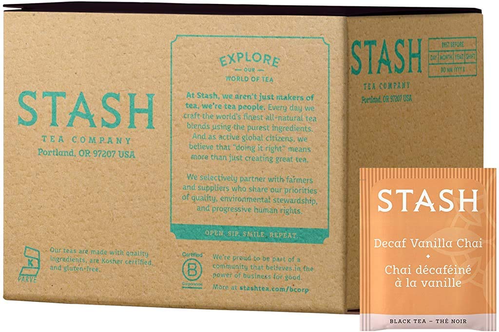 Stash Tea Double Bergamot Earl Grey Black Tea, Box of 100 Tea Bags