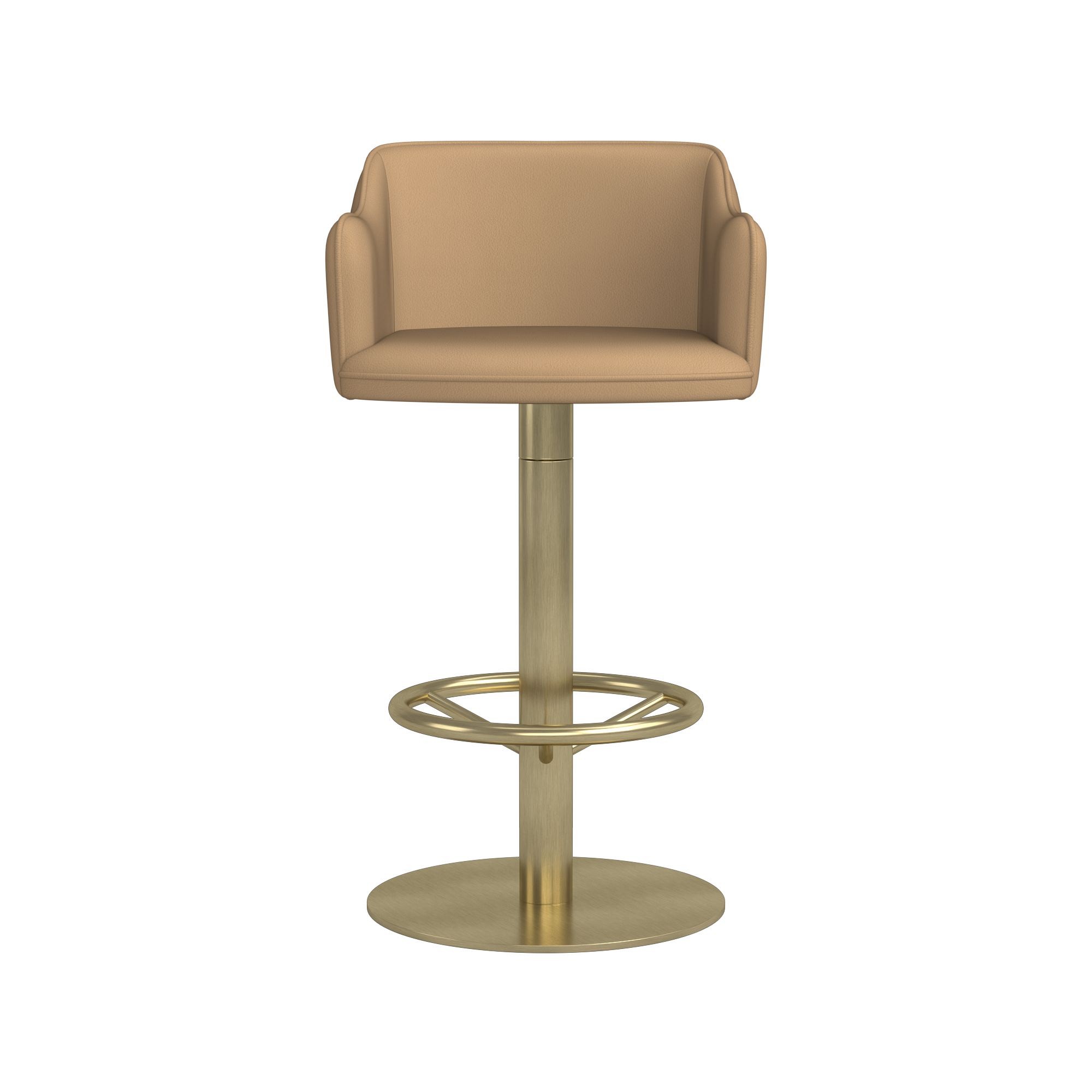 Harding Upholstered Pedestal Counter  & Bar Stool
