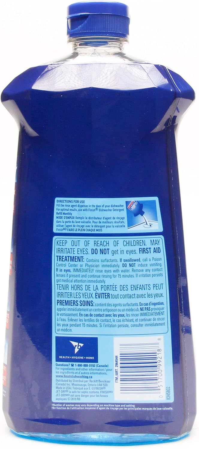 Finish Quantum Rinse Aid Jet-Dry Ultra Ultimate Shine, 32 Fl. Oz / 946 ml - 315 Washes