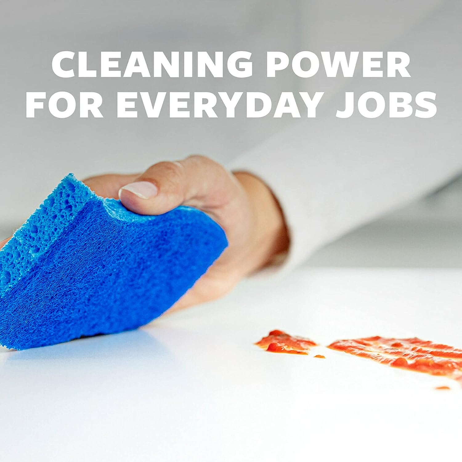 Scotch-Brite Zero Scratch Non-Scratch Scrub Sponges, Sponges for Cleaning Kitchen, Bathroom, and Household, non-scratch Sponges Safe for Non-Stick Cookware, 9 Scrubbing Sponges