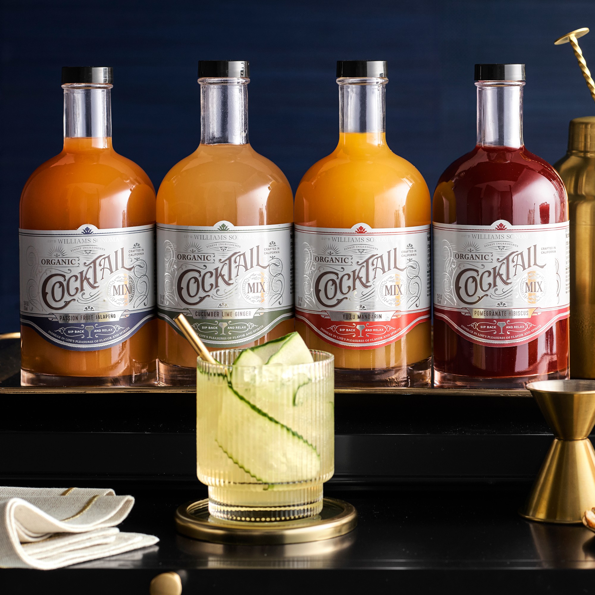 Williams Sonoma Signature Cocktail Mix, Cucumber Lime Ginger