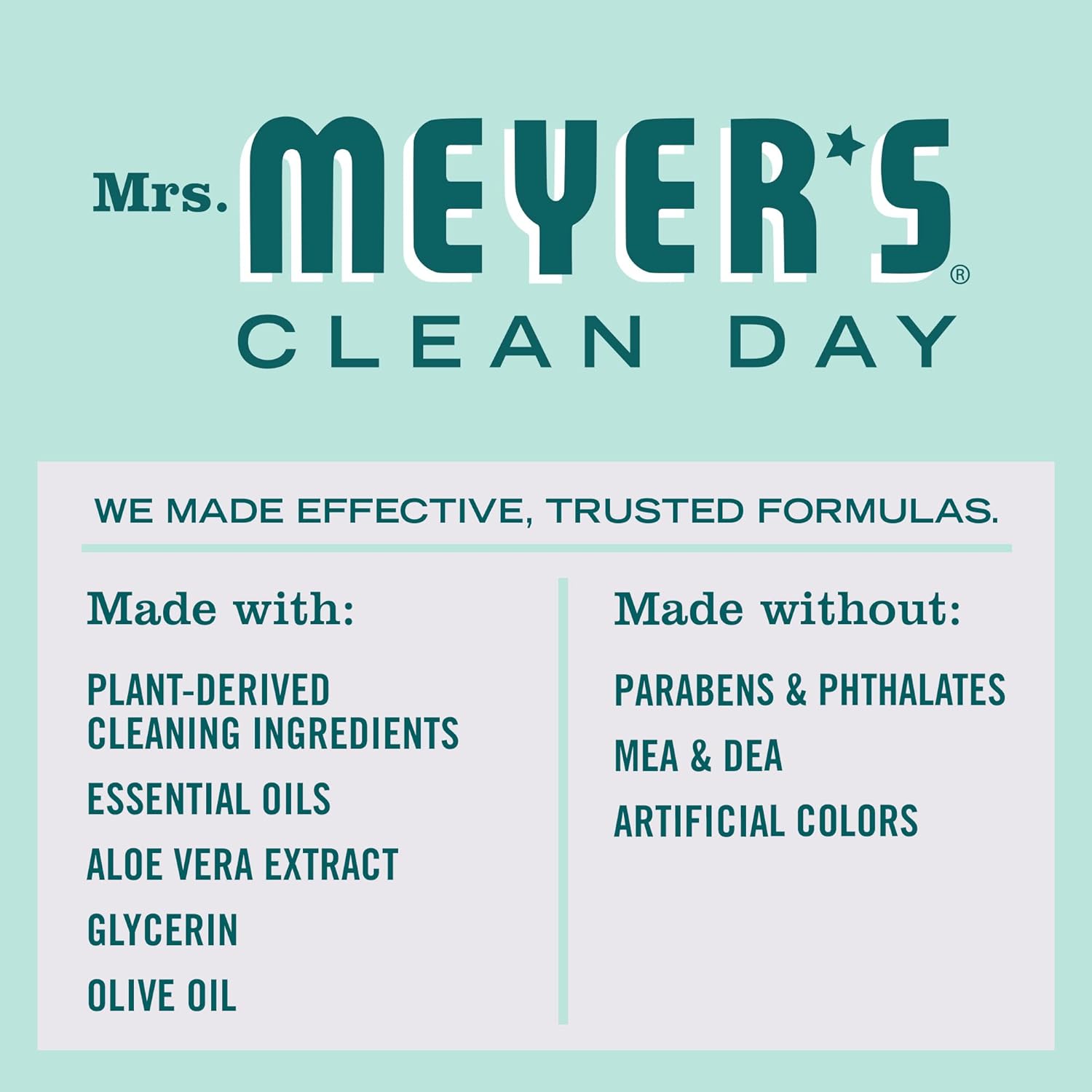 MRS. MEYER'S CLEAN DAY Hand Soap, Made with Essential Oils, Biodegradable Formula, Honeysuckle, 12.5 fl. oz - Pack of 3