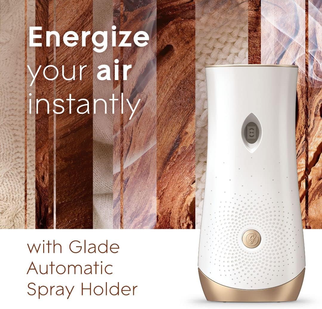 Glade Automatic Spray Air Freshener Refill, Scented Air Freshener for Home and Bathroom, Clean Linen, 6.2 Oz, 3 Count