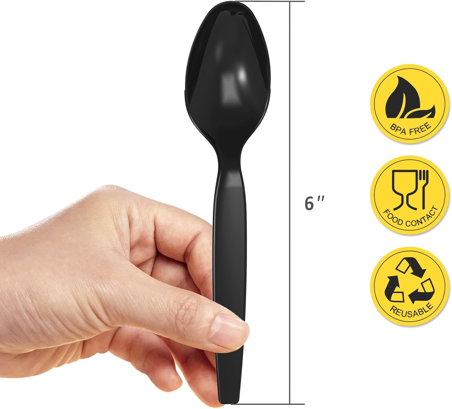 POSATE Clear Knives, Heavy-Duty Crystal (100 Knives)