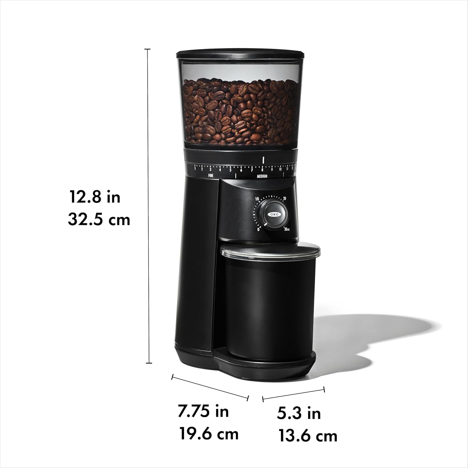 OXO Brew Conical Burr Coffee Grinder , Silver