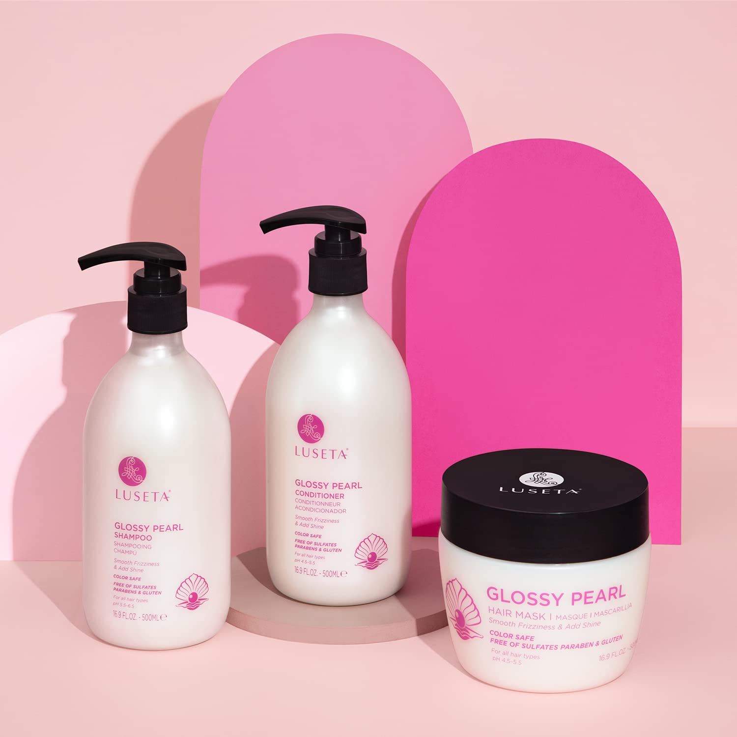 Luseta Biotin Shampoo and Conditioner for HairGrowth - Thickening Shampoo for Thinning Hair andHair Loss - Infused with Argan Oil to Repair DamagedDry Hair - Sulfate Free Paraben Free-2 x 16.9 fl oz