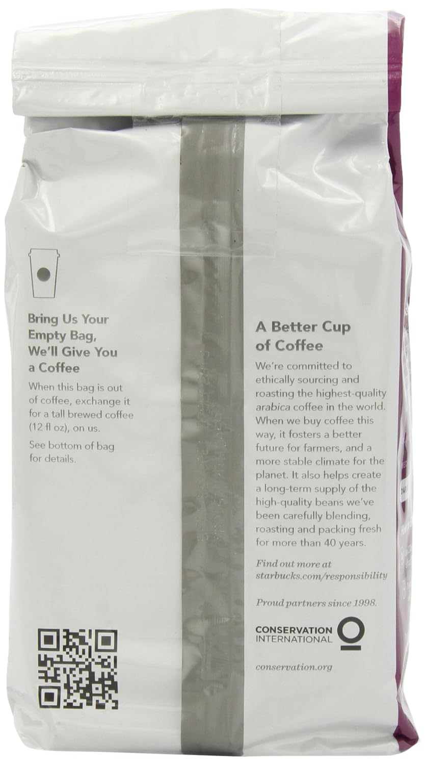 Starbucks Ground Coffee, Dark Roast Coffee, Caffè Verona, 100% Arabica, 1 bag (28 oz)