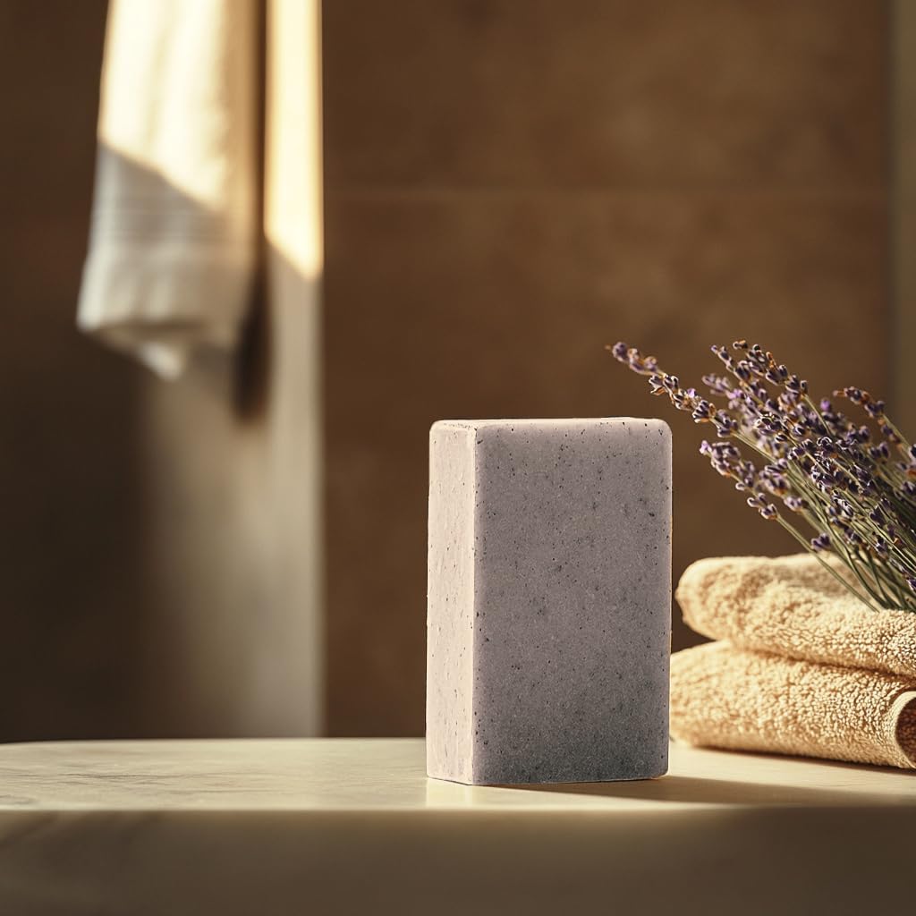 Handmade Vegan Natural Bar Soap Cold Pressed For Face And Body, With Premium Essential Oils, Eucalyptus & Peppermint For Men And Women 3 Pack (Lavender)