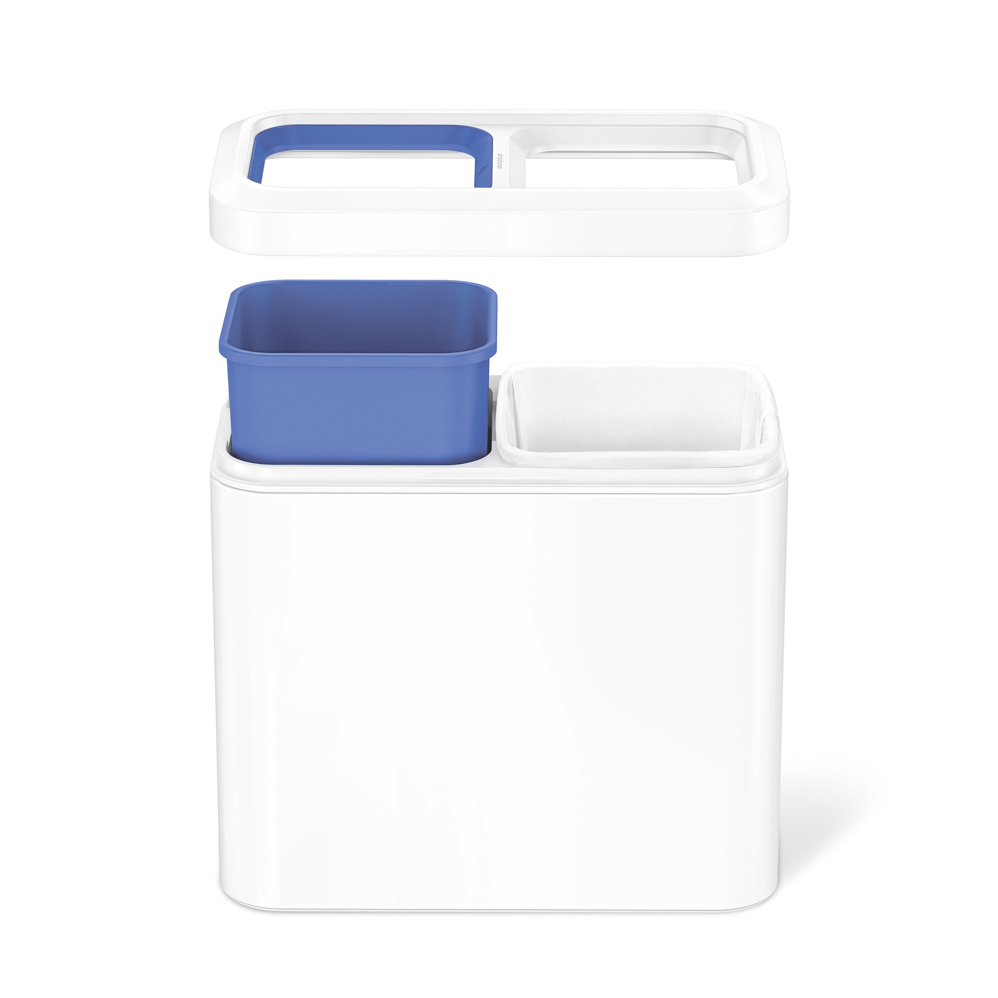 simplehuman™ 20-L. Dual Compartment Slim Open Recycler Can