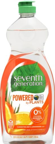 Seventh Generation Dish Liquid Soap Free & Clear liquid soap Pack of 6 Dishwashing Soap Dish Soap for sensitive skin 19 oz
