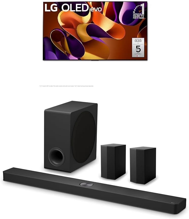 LG 83-Inch Class OLED evo G4 Series Smart TV 4K Processor Flat Screen with Magic Remote AI-Powered with Alexa Built-in (OLED83G4WUA, 2024)