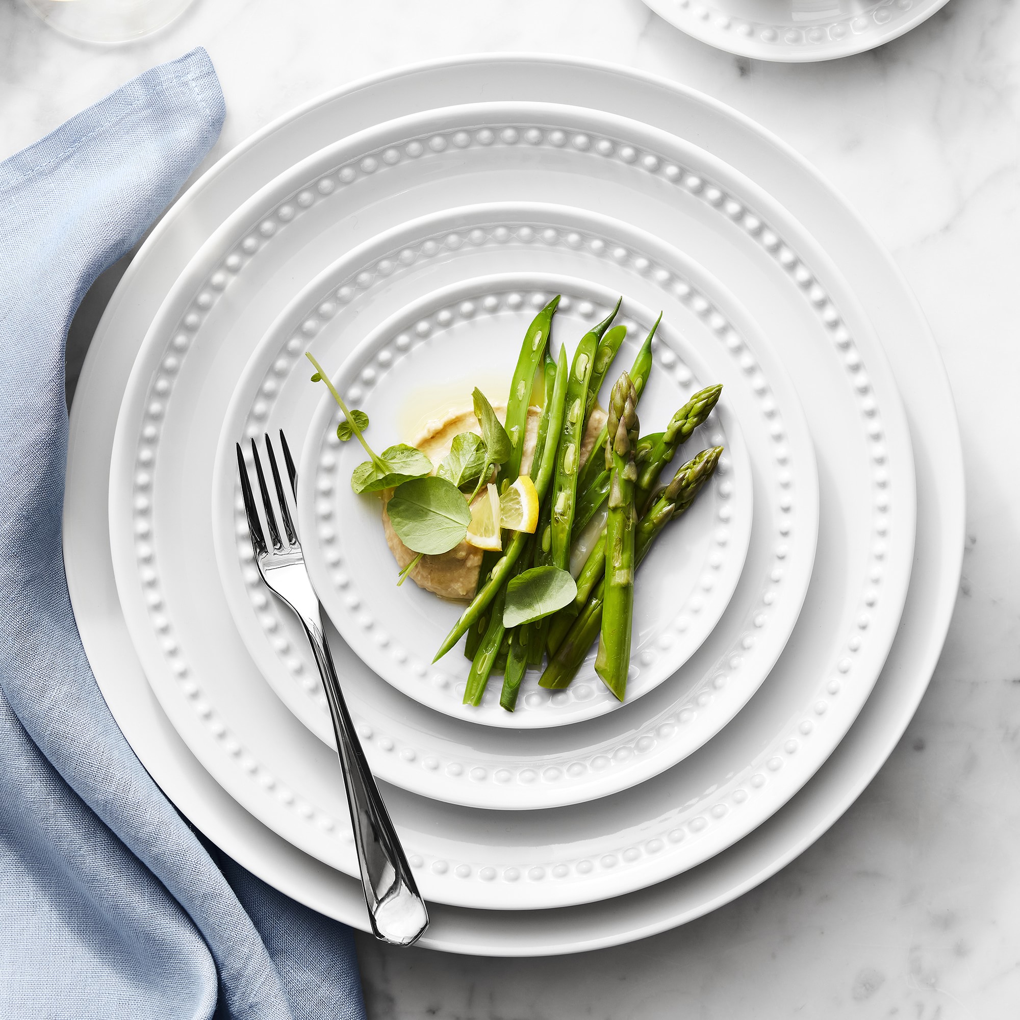 Pillivuyt Beaded Coupe Dinnerware Collection