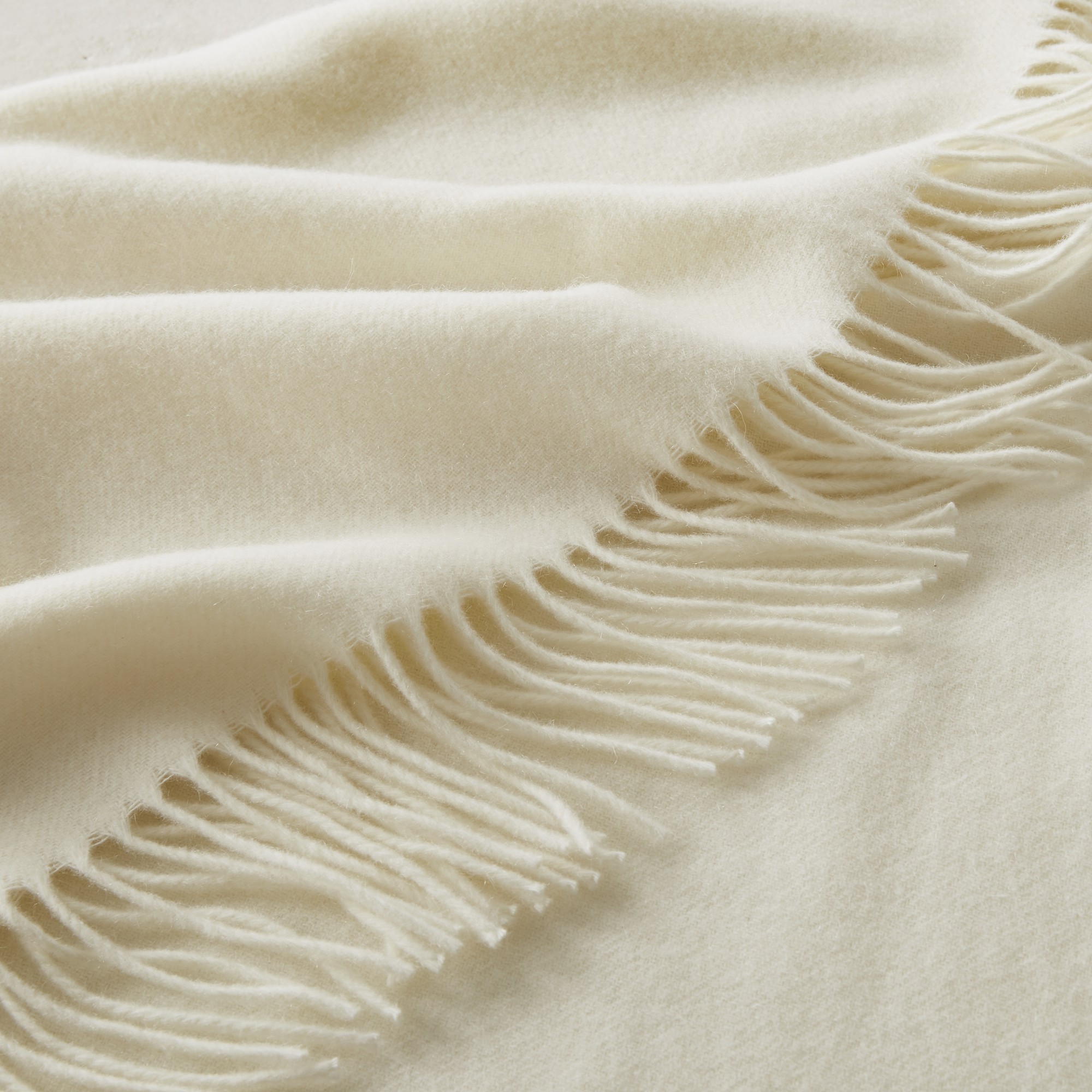 European Solid Cashmere Throw