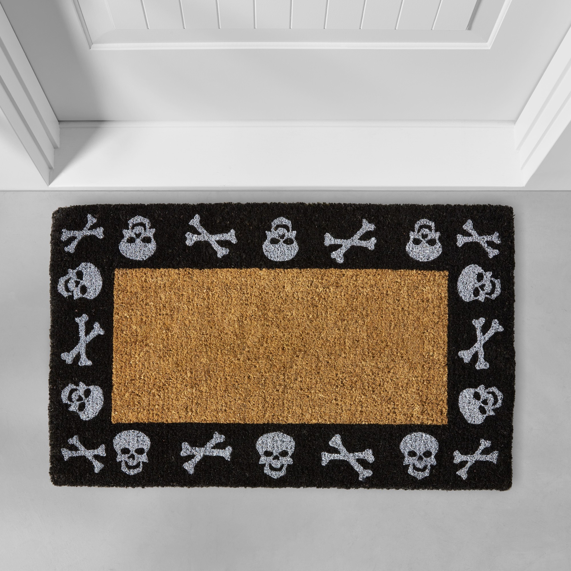 Williams Sonoma Skull n Bones Doormat
