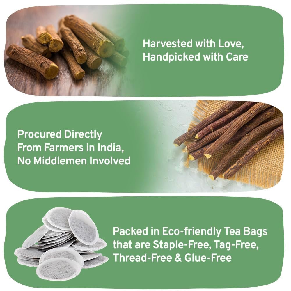 HANDPICK, Peppermint Tea, Eco-Conscious Tea Bags - 100 Count | Caffeine Free, Non-GMO | Minty, Fresh & Cool flavor | Direct From Source