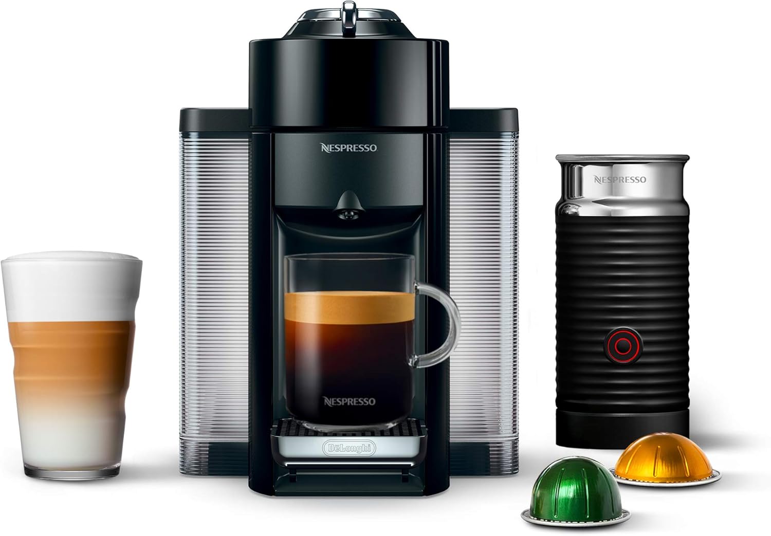 Nespresso Vertuo Coffee and Espresso Maker,1597 ml, by De'Longhi, Graphite Metal