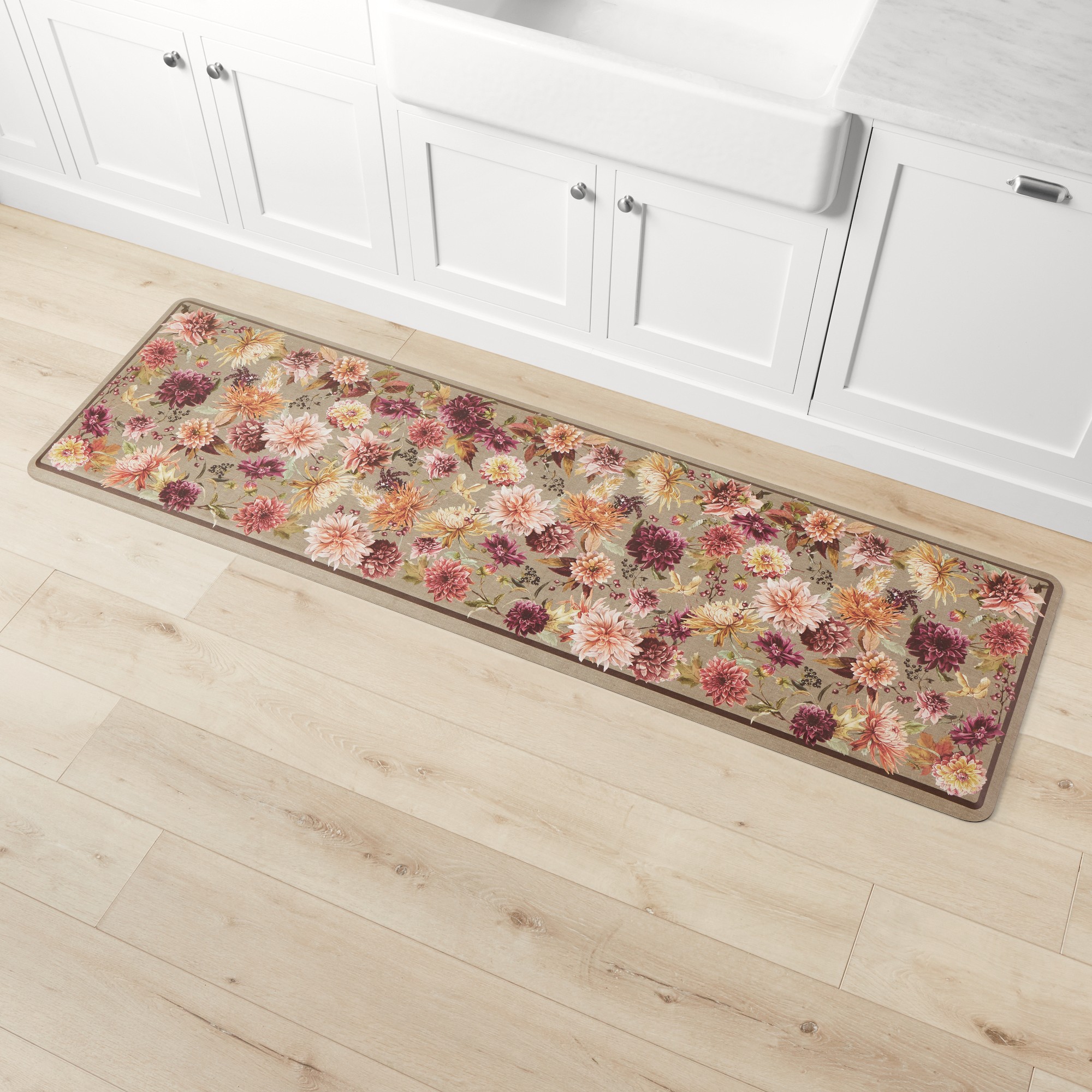 Happy Feet Harvest Bloom Cushioned Kitchen Mat