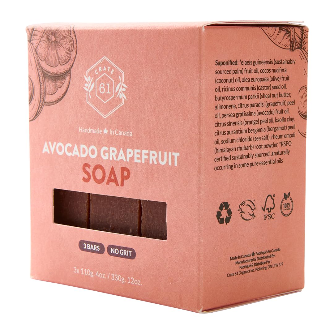 Handmade Vegan Natural Bar Soap Cold Pressed For Face And Body, With Premium Essential Oils, Eucalyptus & Peppermint For Men And Women 3 Pack (Lavender)