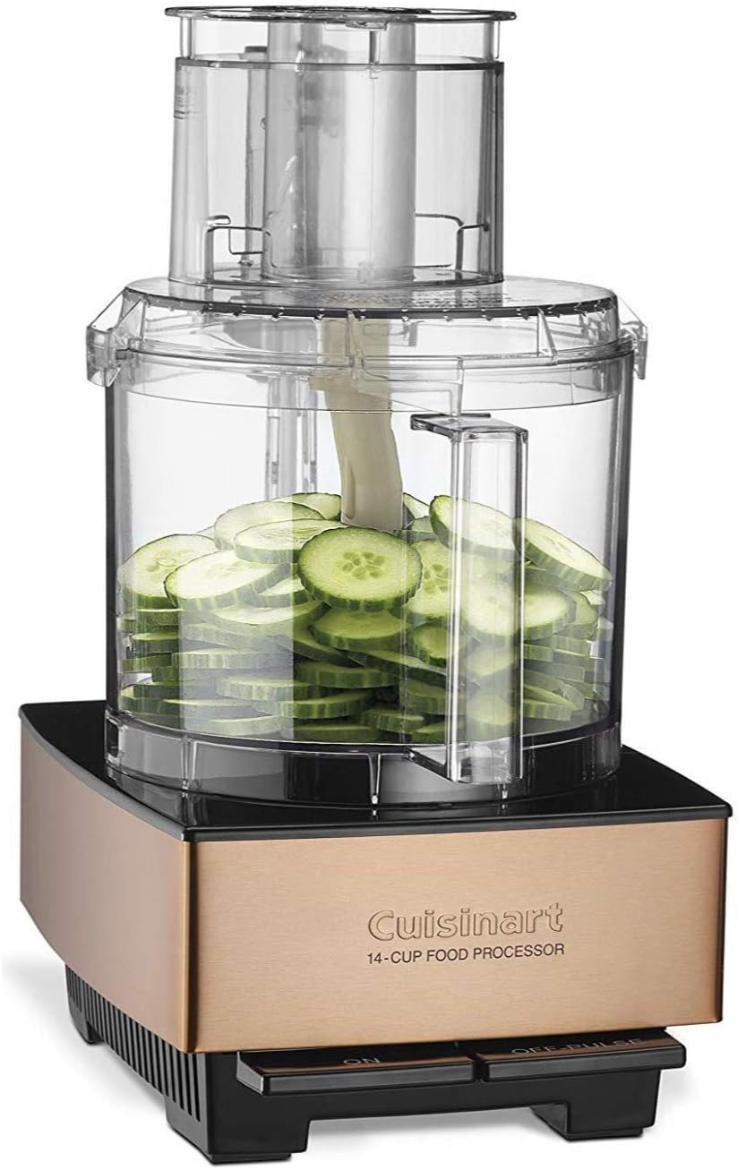 Cuisinart Food Processor 14-Cup Vegetable Chopper for Mincing, Dicing, Shredding, Puree & Kneading Dough, Stainless Steel, DFP-14BCNY