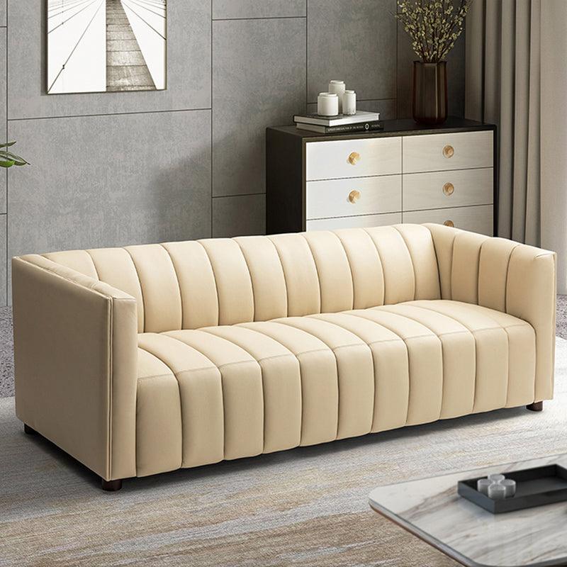 Rowan Genuine Leather Vinyl Office Sofa -83