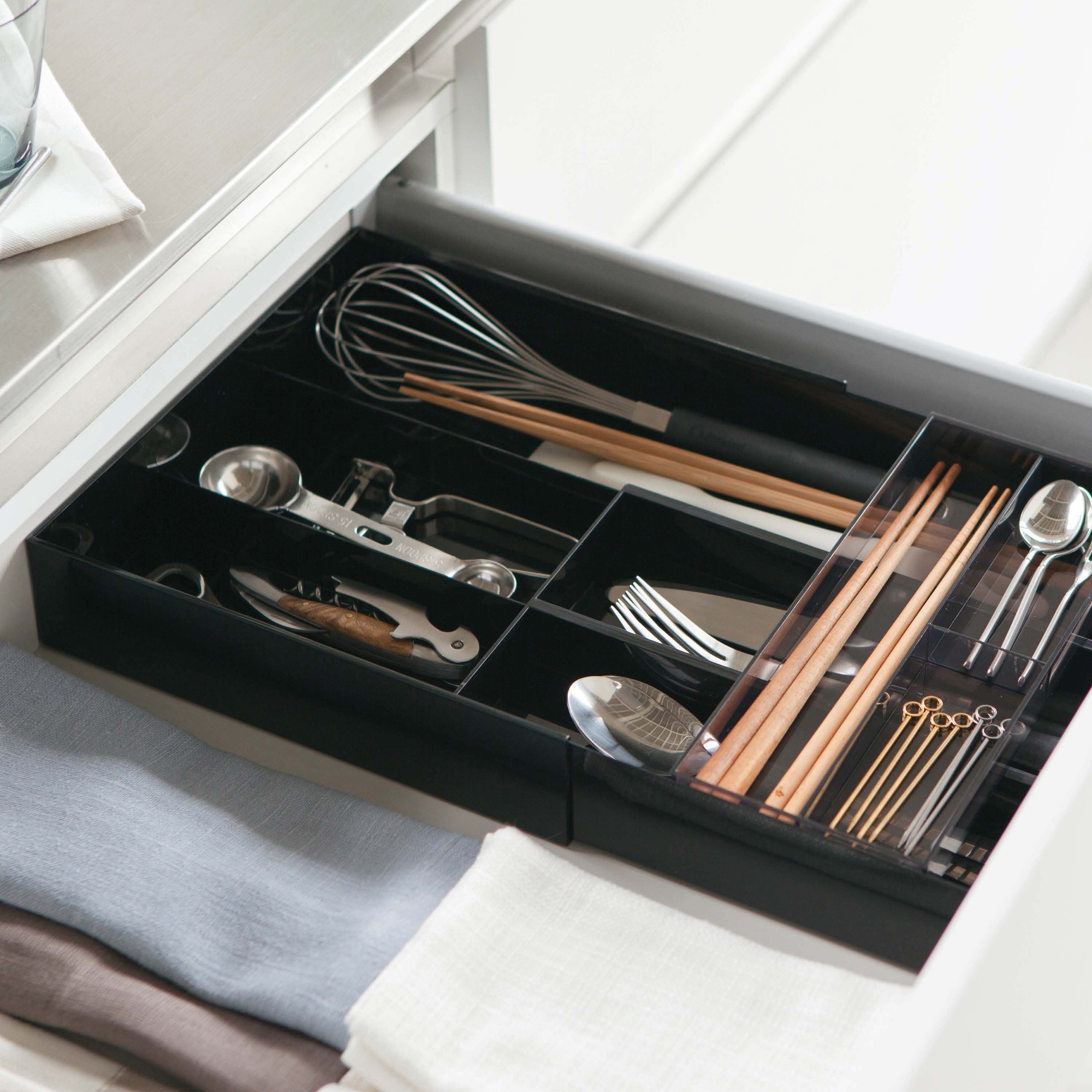 Yamazaki Home  Compact Cutlery Storage Organizer